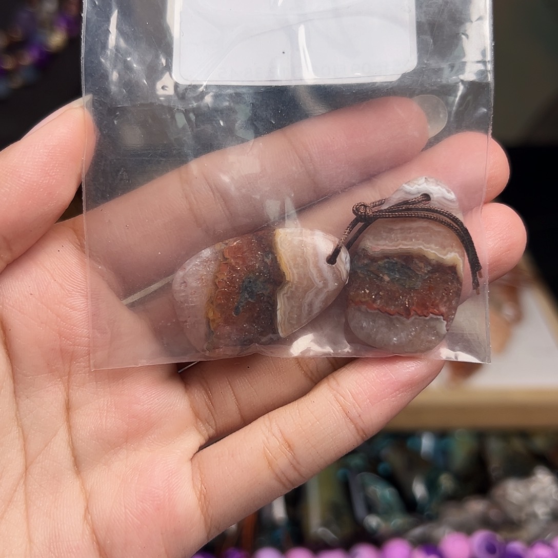 啊****玛瑙/玉髓合金珠宝半成品J08专拍