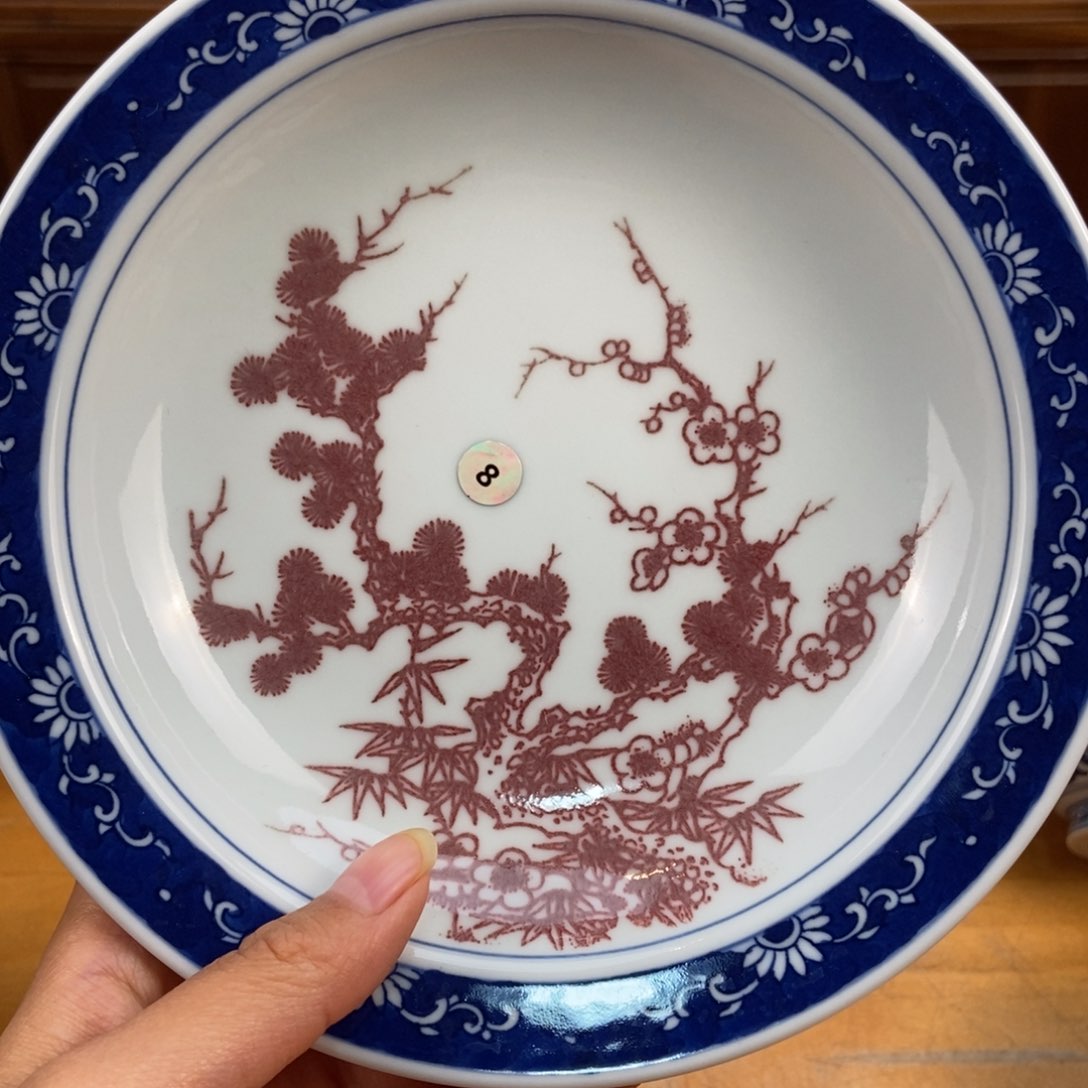 手绘现代茶具非古董