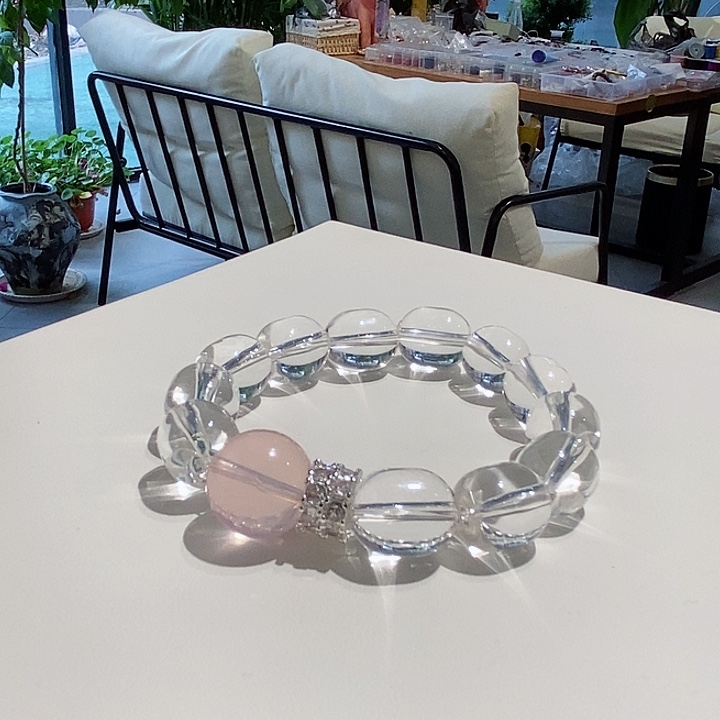 水晶手链未镶嵌粉水