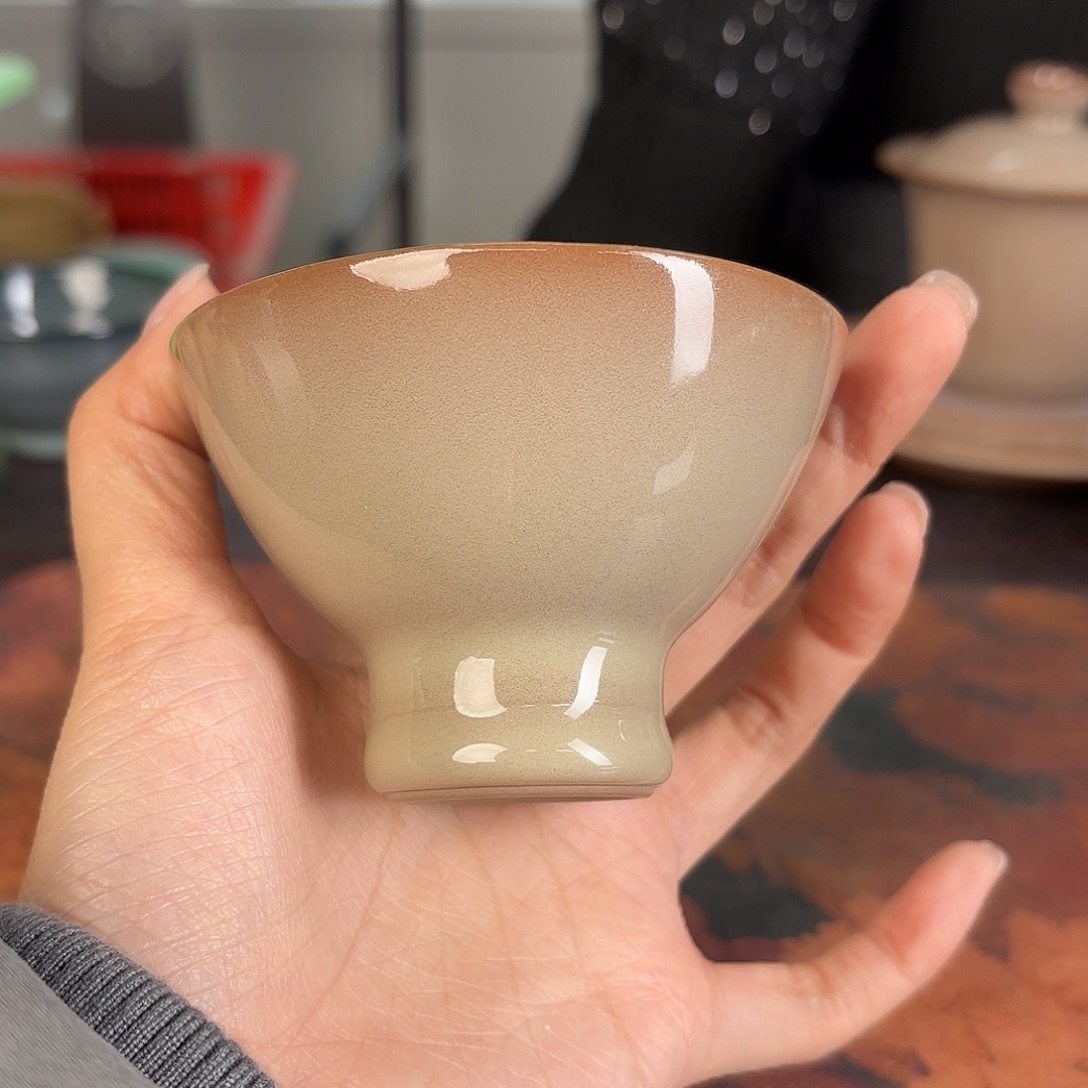 龙泉云间青瓷小米茶器