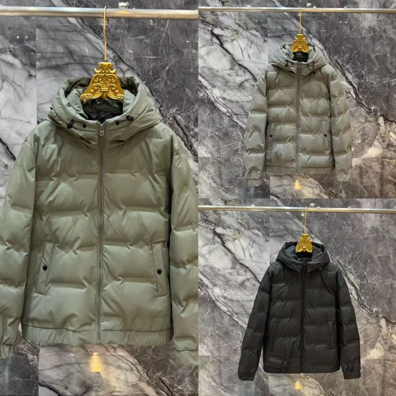 【F】冬季时尚保暖防寒服外套808【无水洗唛】