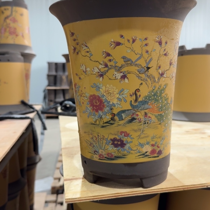 紫砂紫砂花盆破损补发