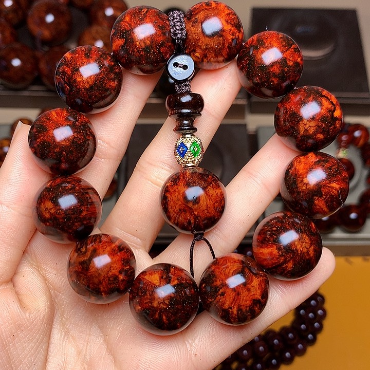 花梨木类手串/手链黄花梨风化料老挝花梨土埋料2.0