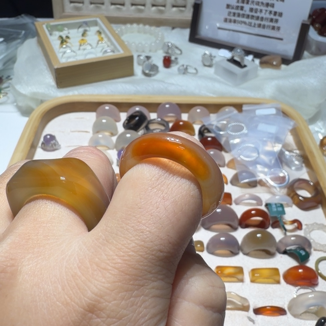 L****玛瑙/玉髓未镶嵌戒指