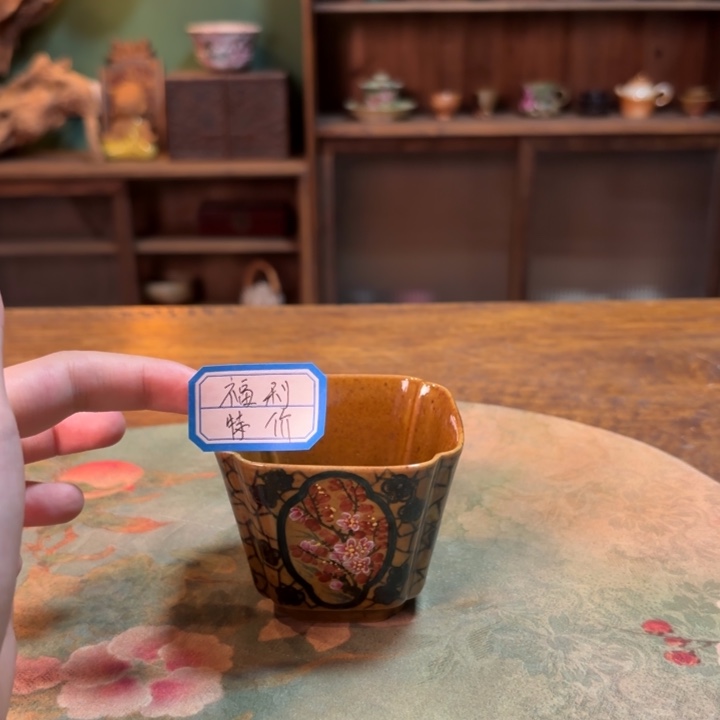 柴烧纯手工手绘陶瓷