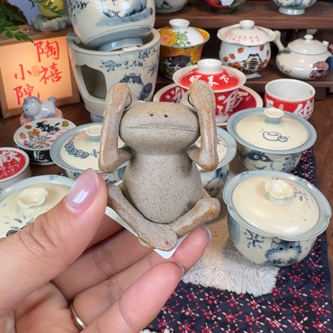 可爱风青蛙茶宠732