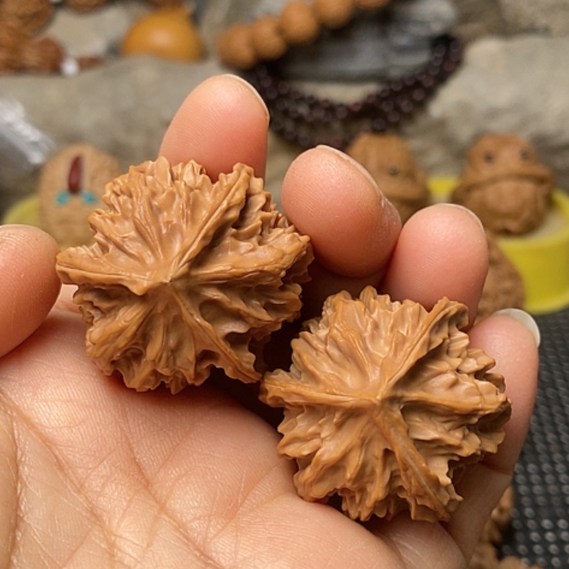 【闪购商品】把件文玩核桃三棱正奔35