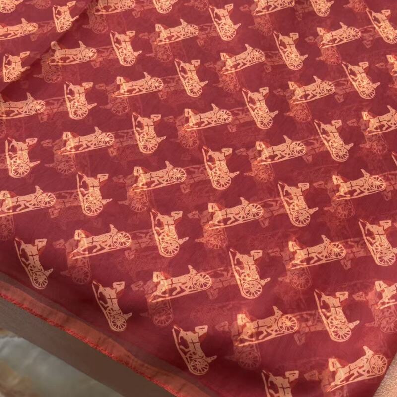 T009【红韵马车】130*180气质防晒优柔纱披肩围巾