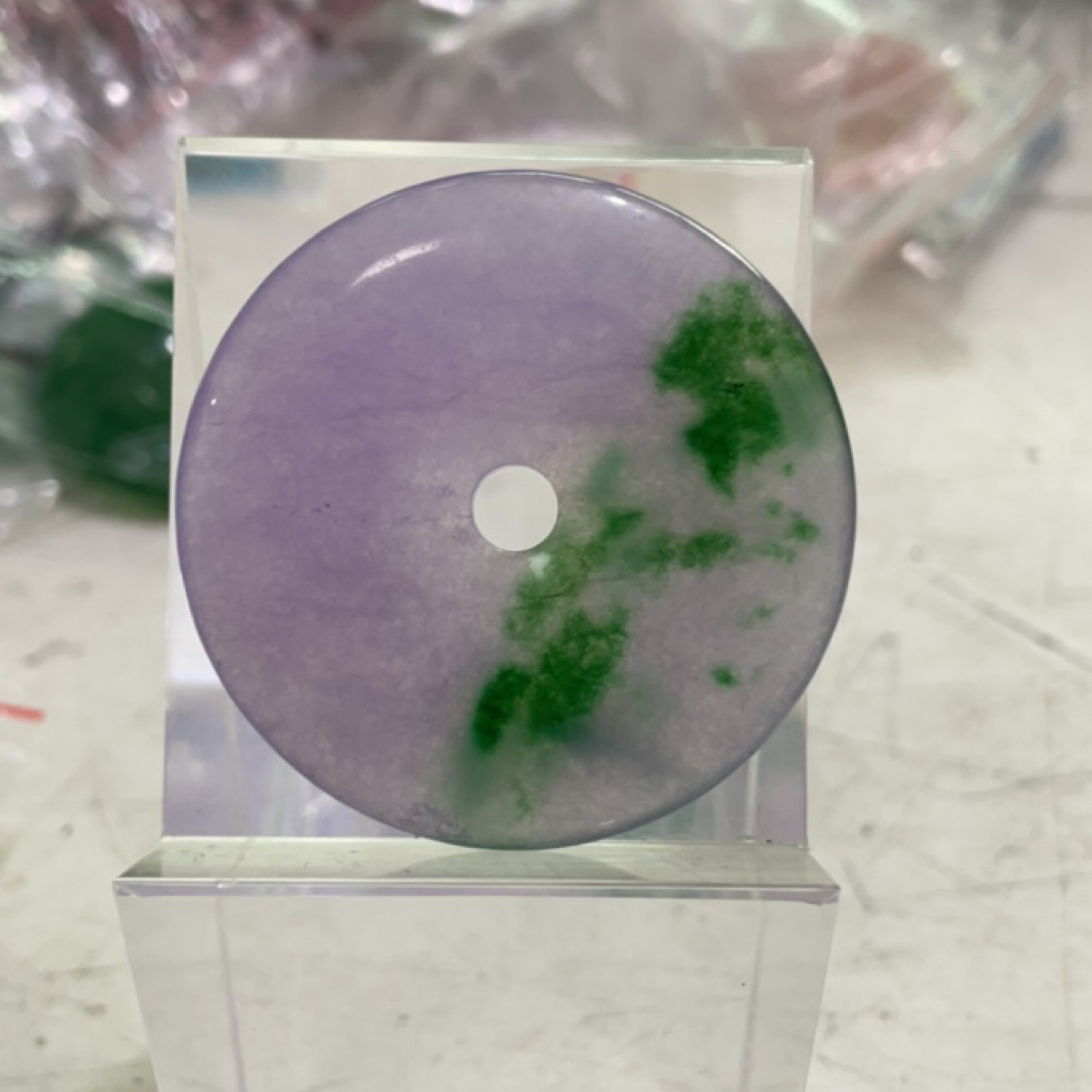 119  紫绿平安扣吊坠