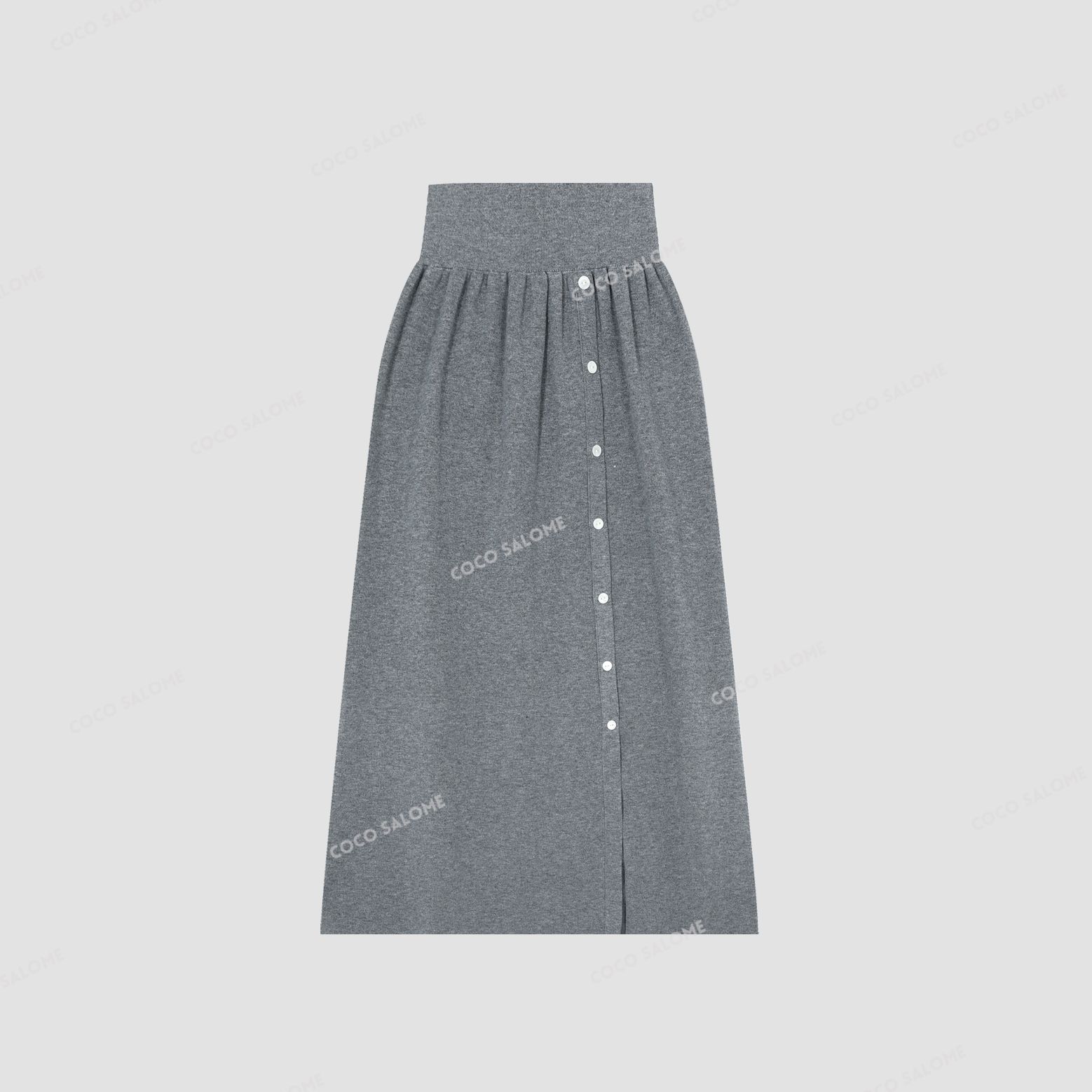 安安推荐【花苞裙】桑蚕丝绵羊毛休闲百搭半身裙BW24D50853-BSQ