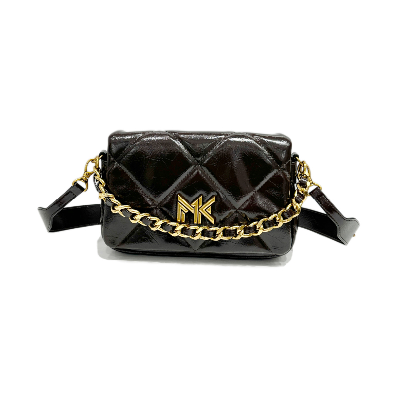 【LULU】FES-5034-1-棕色RAIN.CUN气质时尚百搭简约斜跨轻奢女包