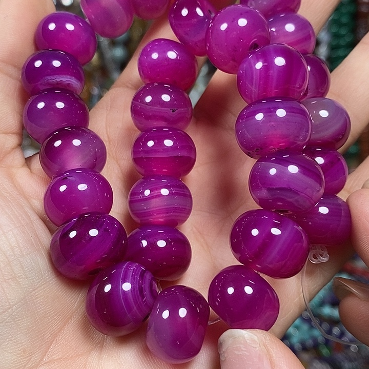 玛瑙/玉髓未镶嵌珠宝半成品玛瑙卡15mm