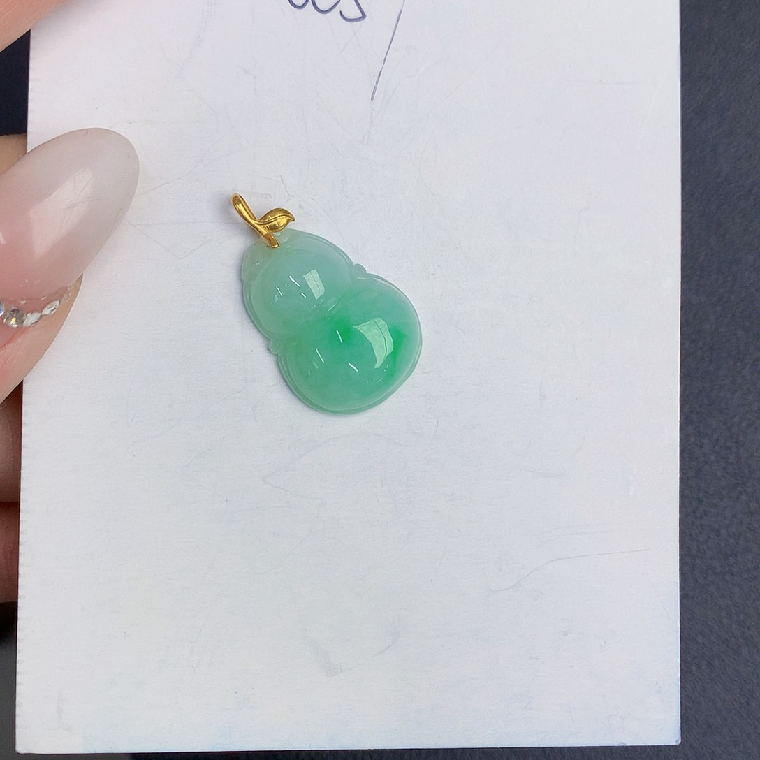 【闪购商品】翡翠颈饰18K金镶嵌000000000