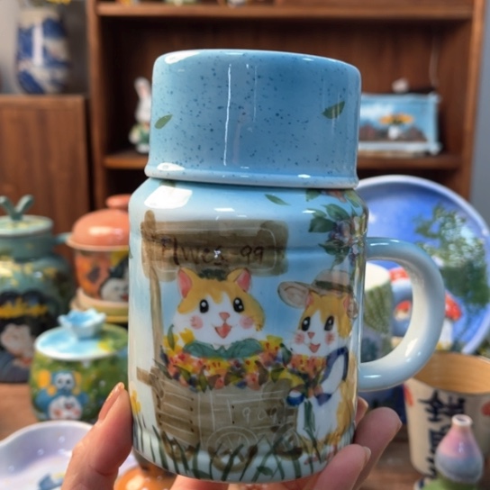 炉景德镇釉下手绘陶瓷 