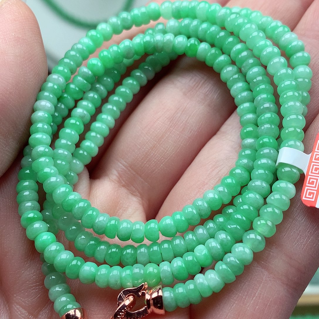 翡翠未镶嵌毛衣链