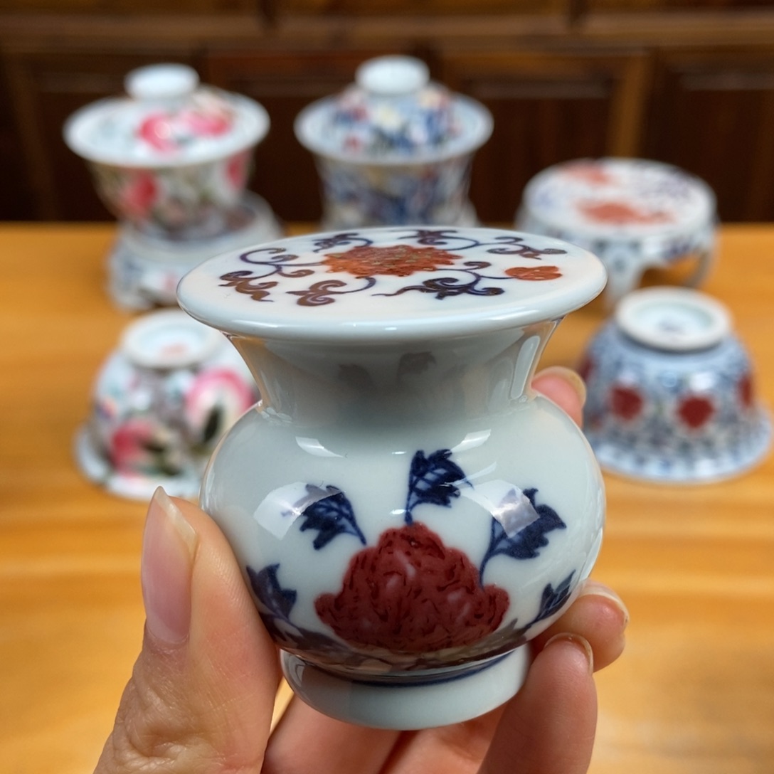 手绘现代茶具非古董