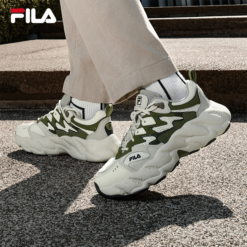 Fila/斐乐男鞋【增高缓震蕨草鞋2代】新款厚底老爹鞋运动鞋