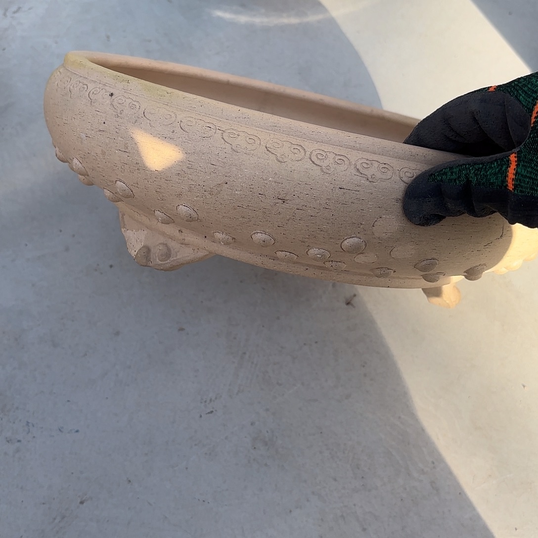 紫砂花盆18.5✖️7紫砂工艺品