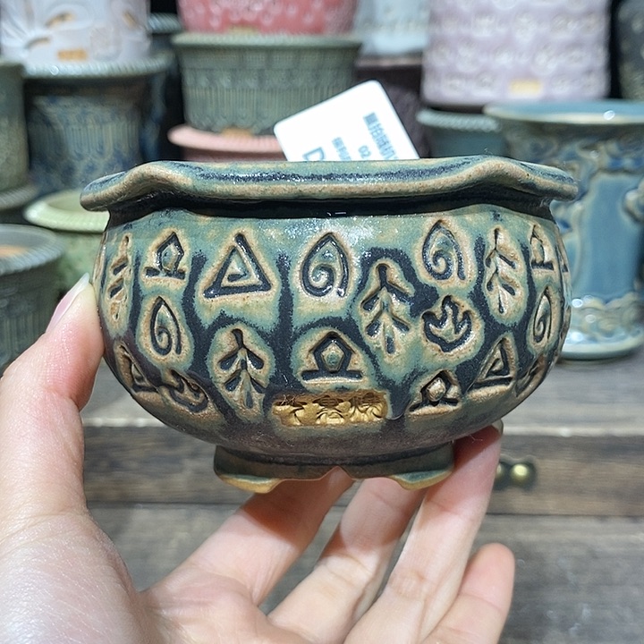 七里烧花盆2-22-403口径8