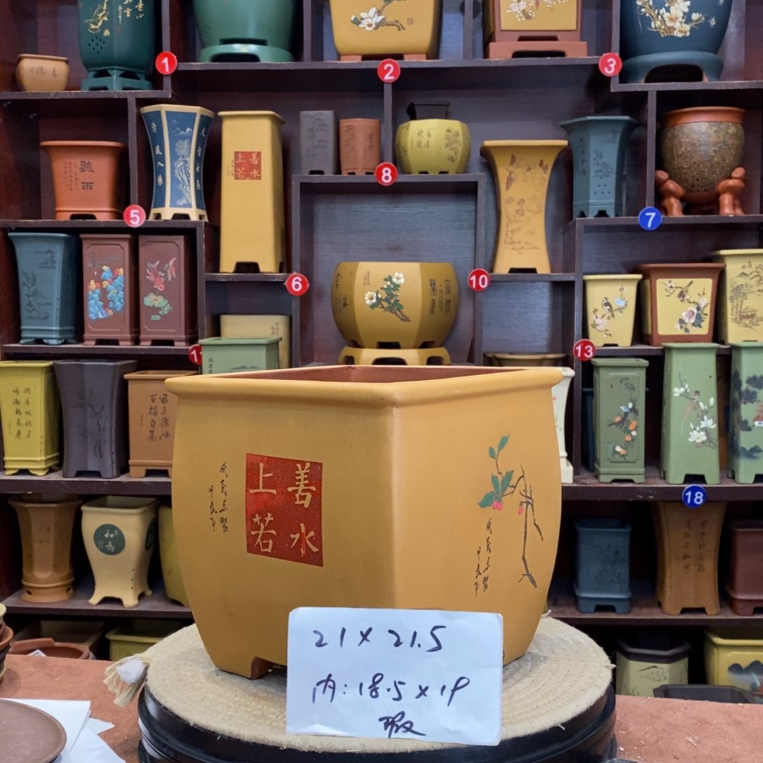 紫砂花盆紫砂花盆