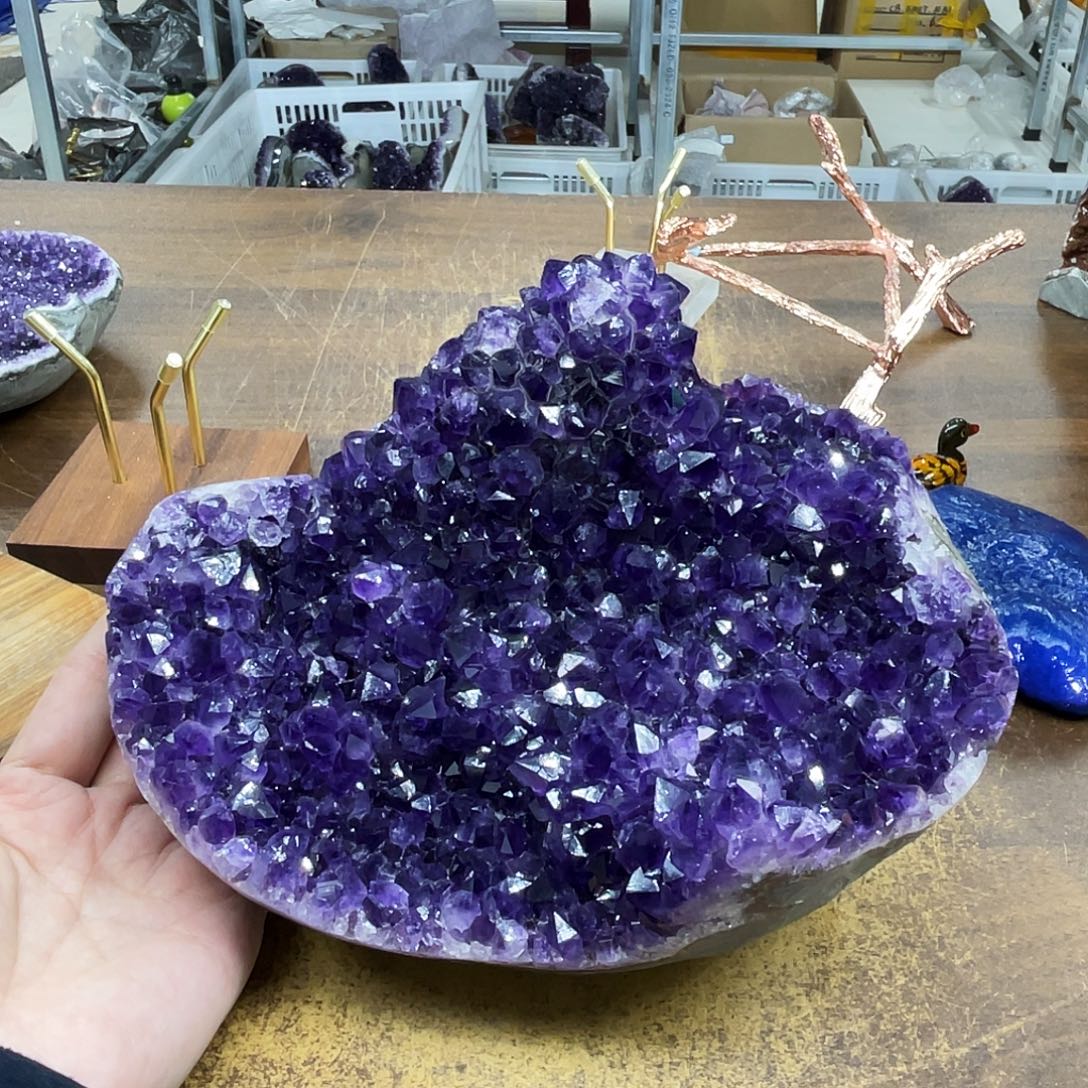 紫晶摆件未镶嵌晶体