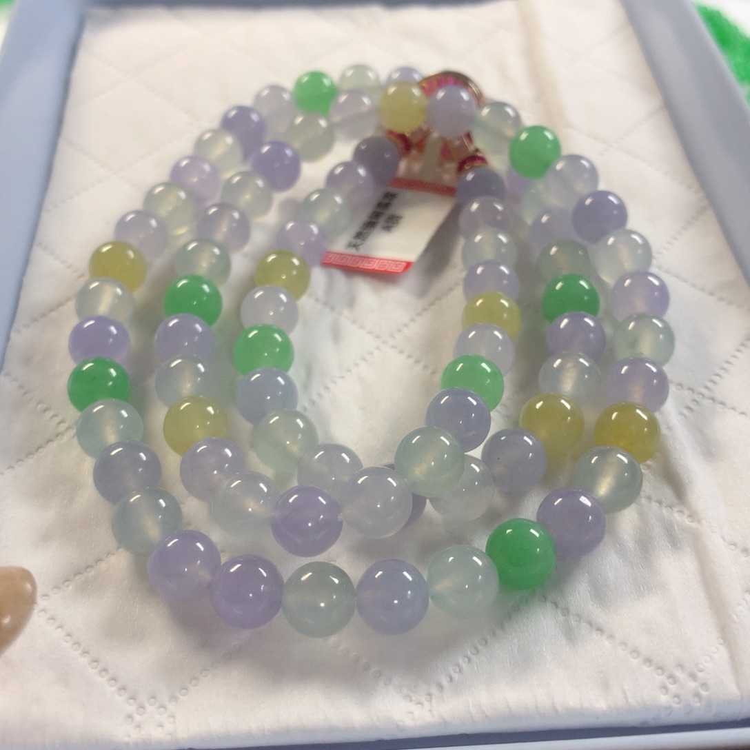 S***y翡翠未镶嵌颈饰项链