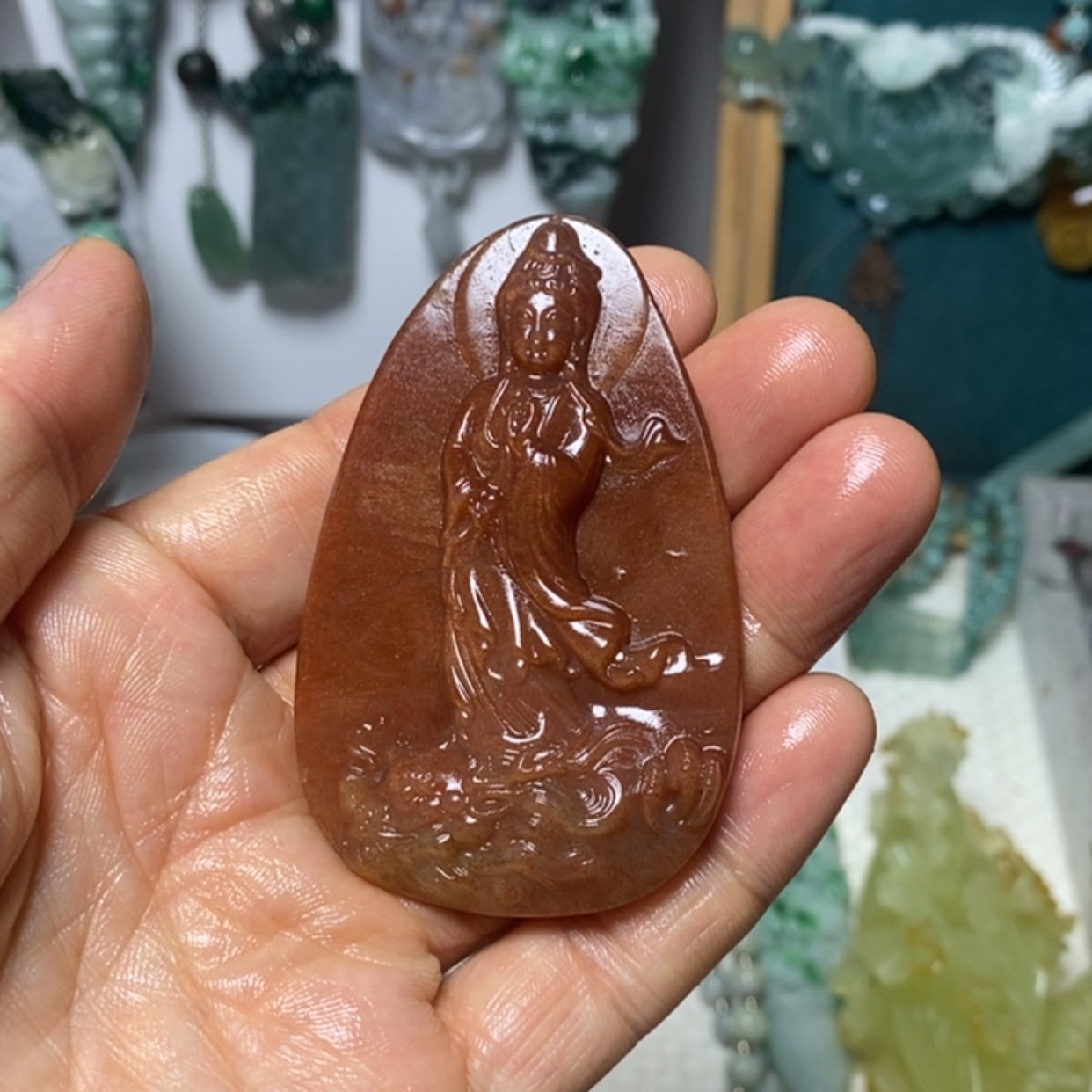 【闪购商品】翡翠吊坠(赠链)未镶嵌