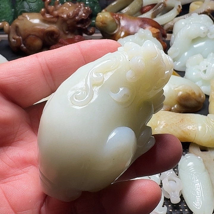 和田玉未镶嵌挂件