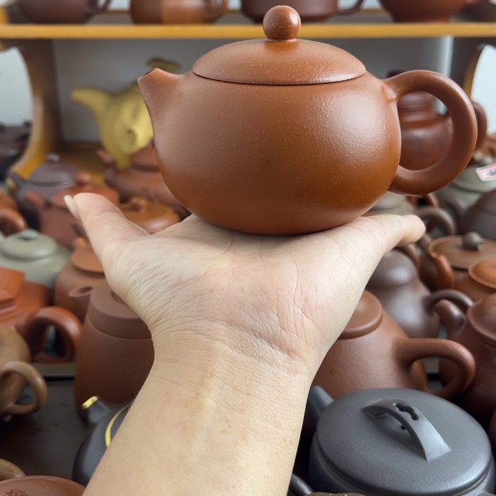 紫砂茶壶250cc降坡半手