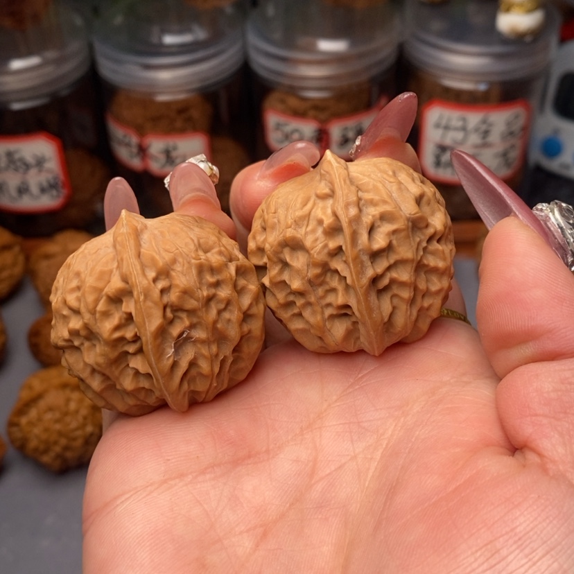 【闪购商品】文玩核桃把件36全品黄松峪……