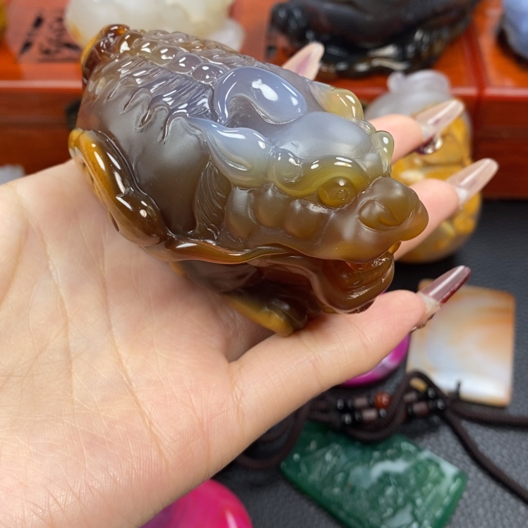 玛瑙/玉髓手把未镶嵌