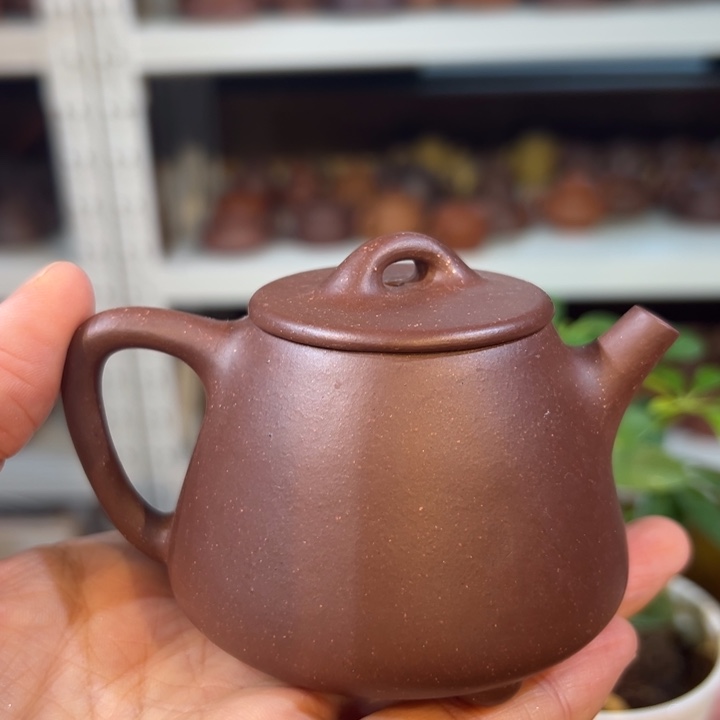 紫砂茶壶微瑕高瓢120cc