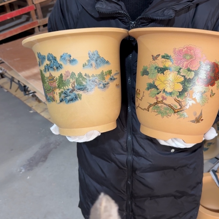 紫砂花盆 包邮包破损