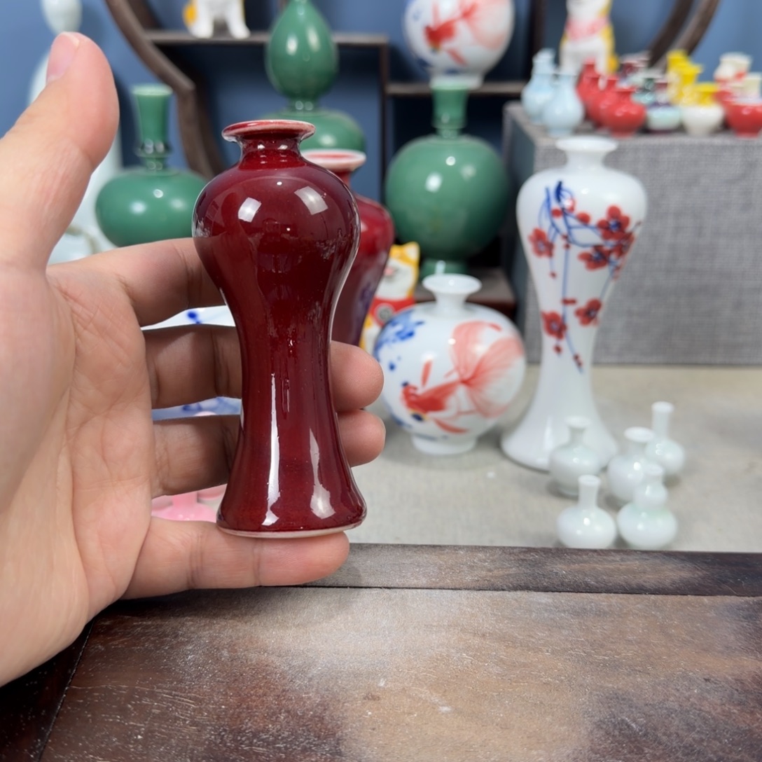 陶瓷手工小花器摆件