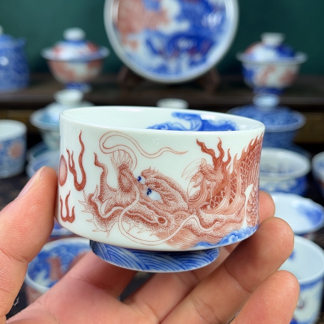 瓷片自成堂景德镇手工手绘