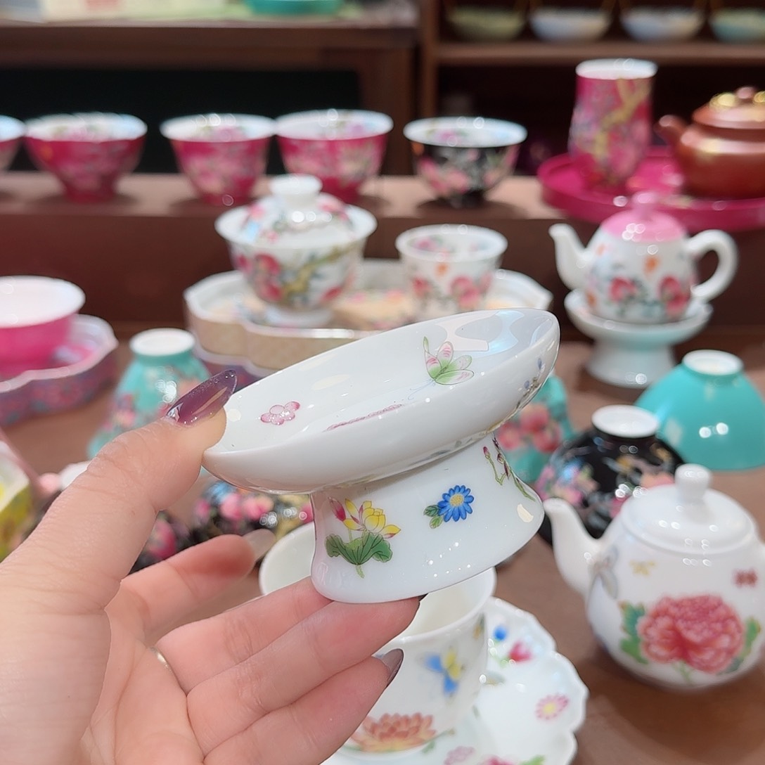 珐琅彩主人杯茶具套装