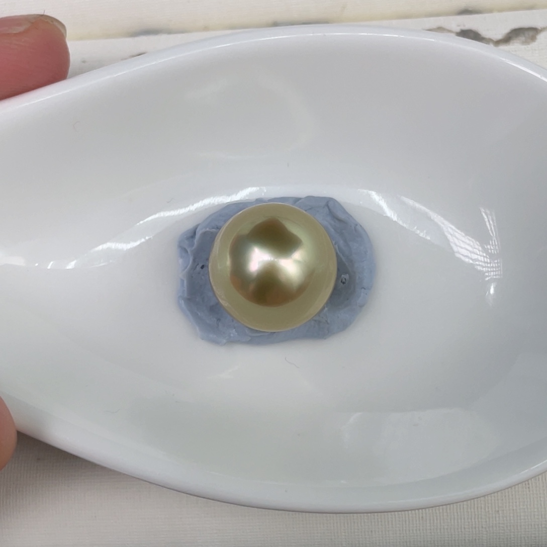 未镶嵌裸珠定制海水珍珠11.95金绿光裸珠