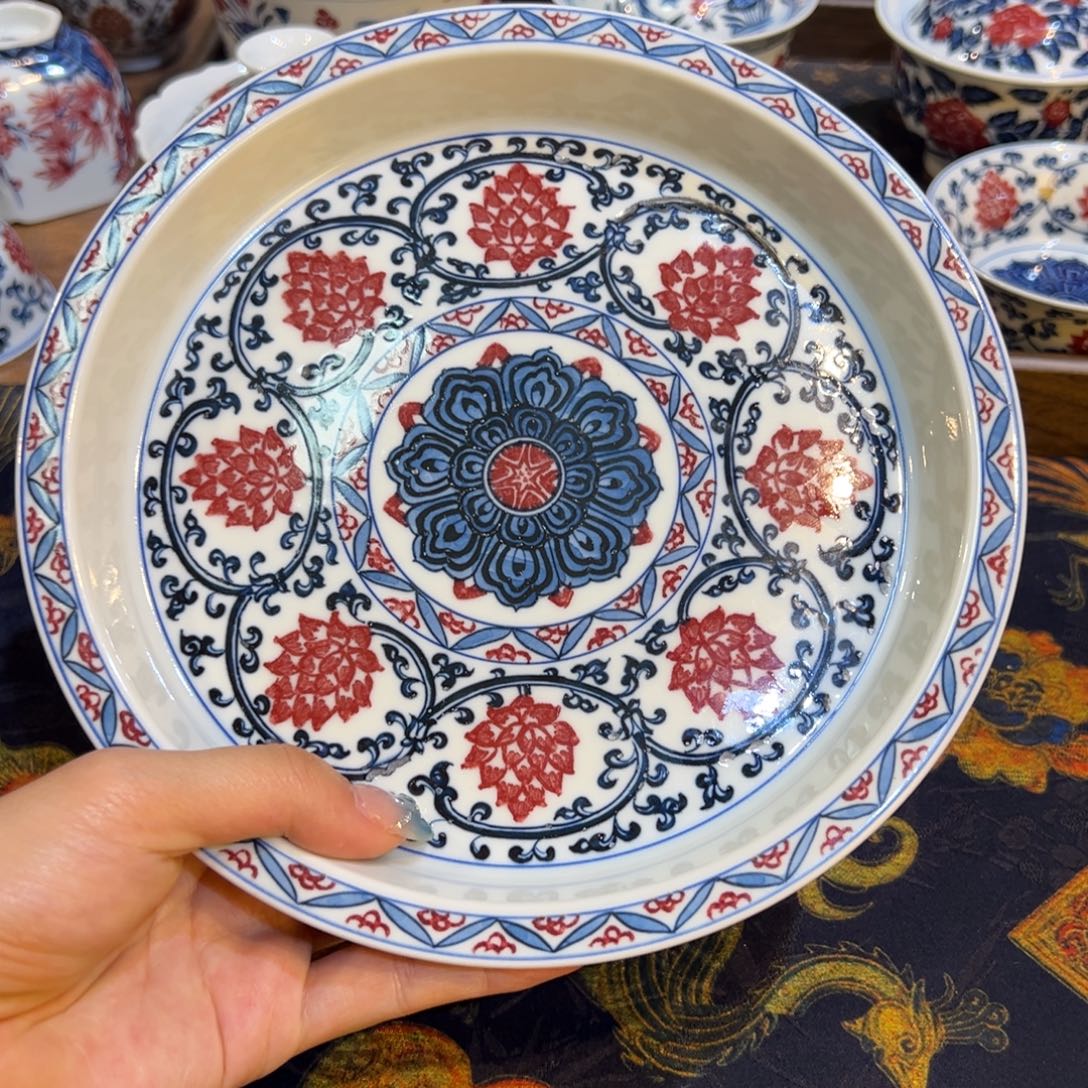 陶瓷摆件景德镇陶瓷茶器百宝箱