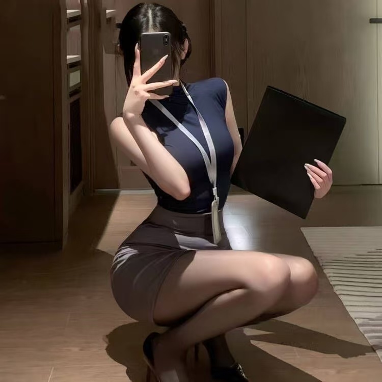 性感御姐火辣制服诱惑紧身包臀显瘦睡裙女神修身气质情侣战袍纯欲