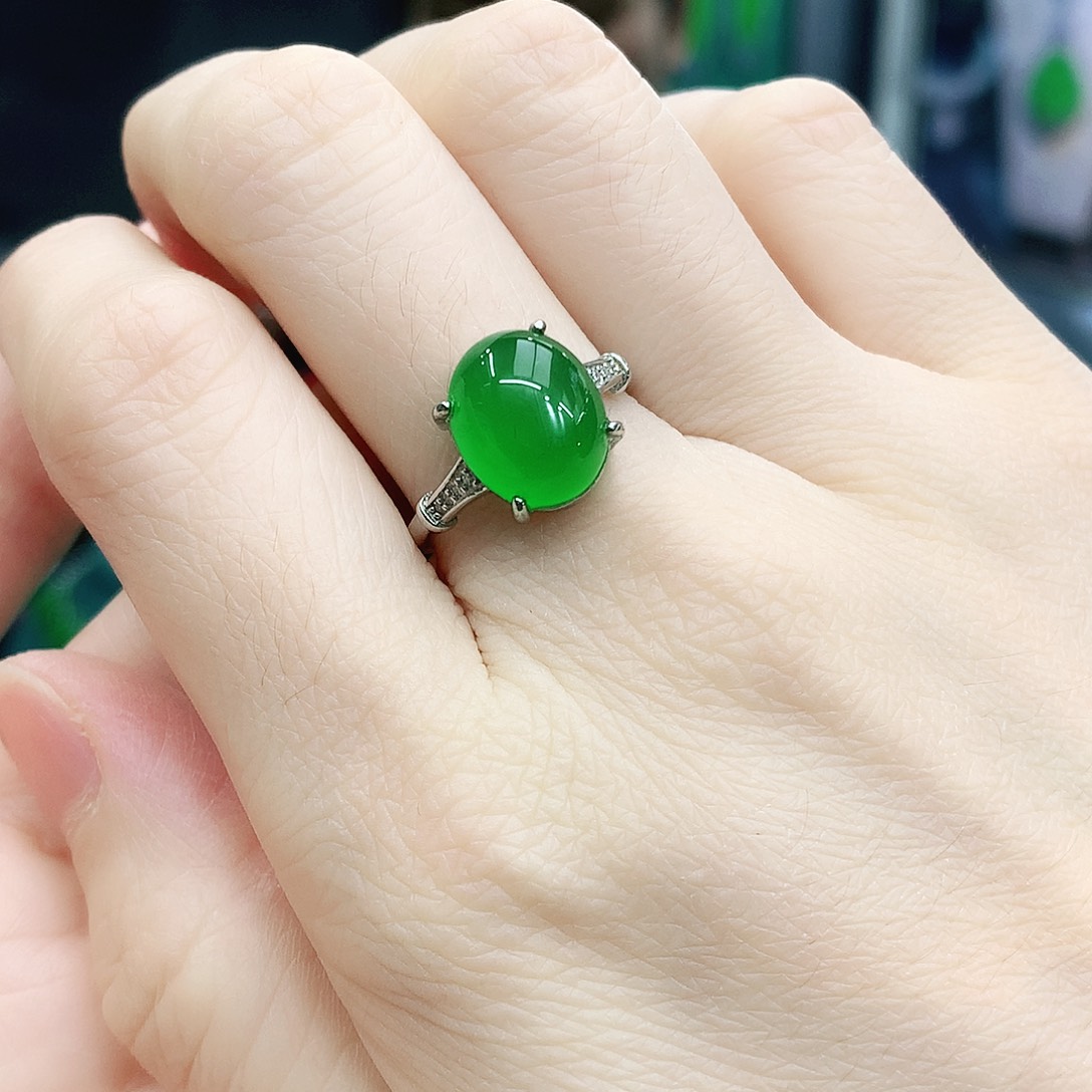 银S925镶嵌戒指玛瑙/玉髓