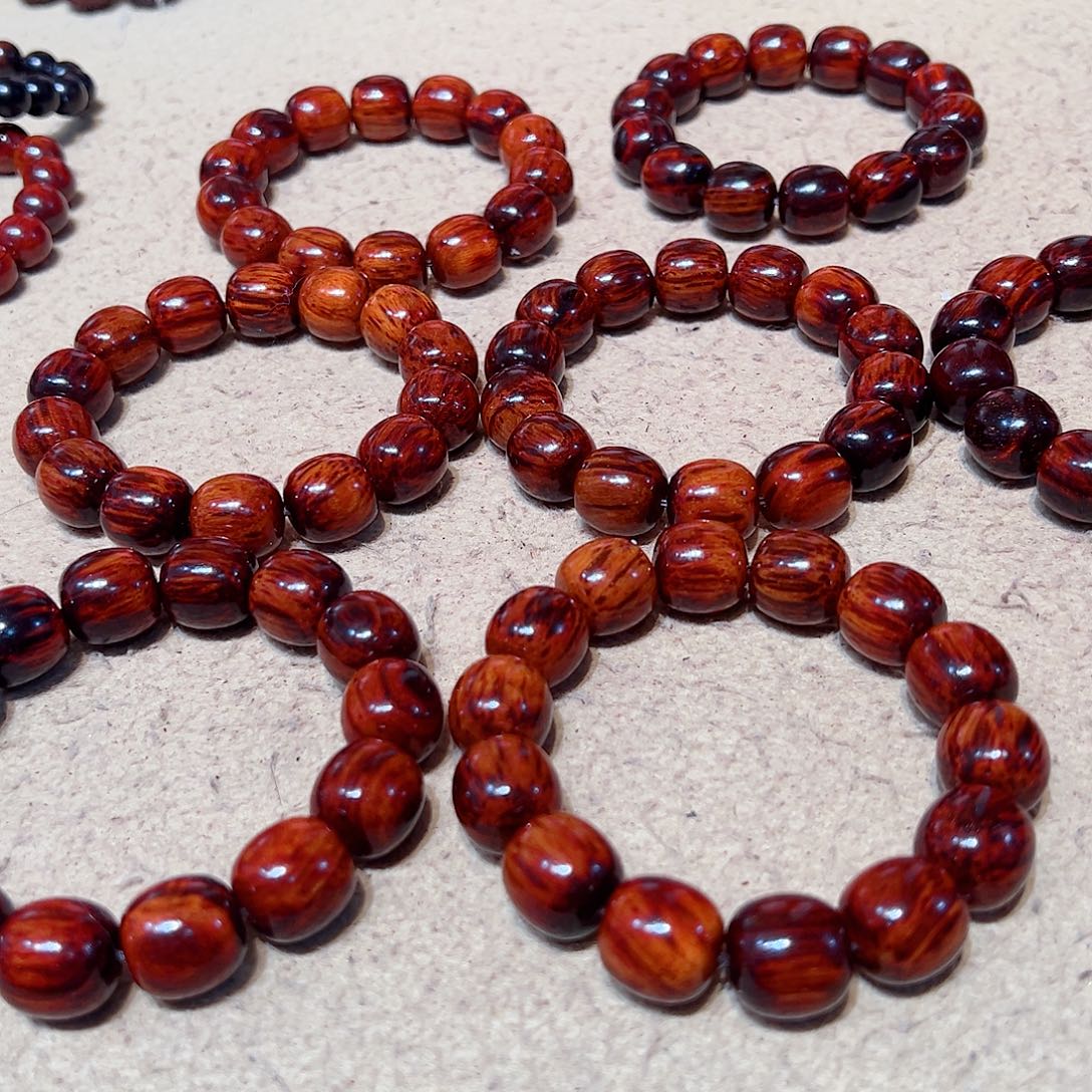 手串/手链小叶紫檀1.5老型琴料火焰满芝麻纹毕业款