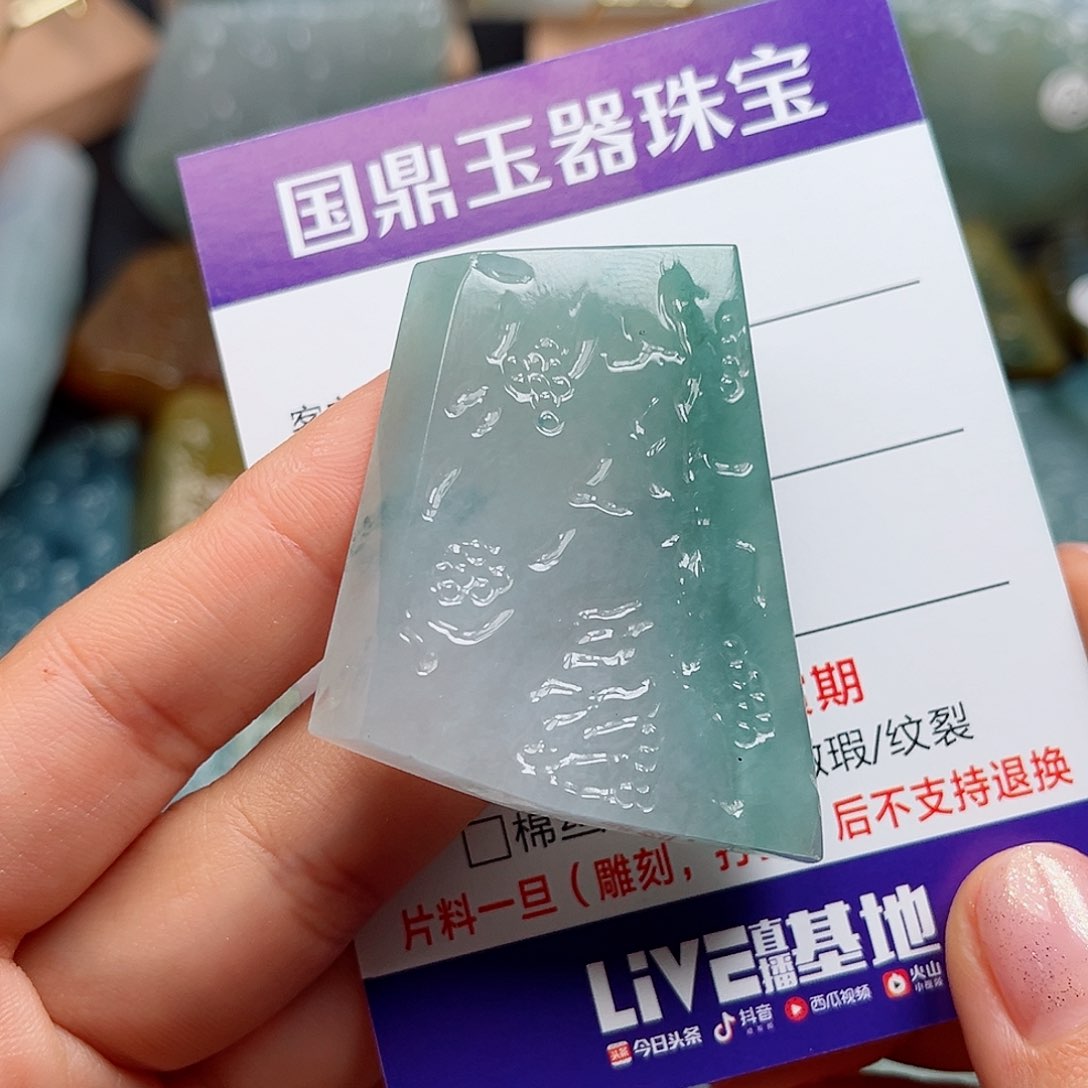 翡翠颈饰未镶嵌挂件