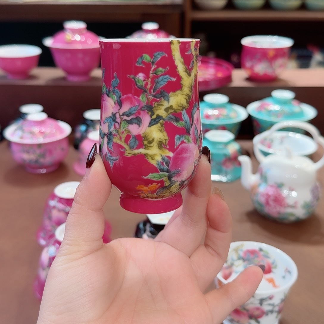 珐琅彩主人杯茶具套装