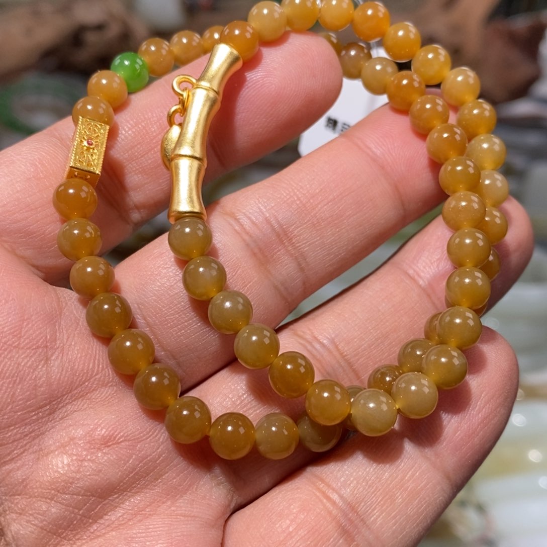 和田玉（糖玉）手链未镶嵌