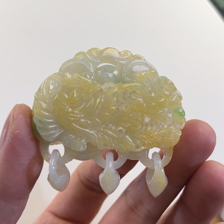 翡翠吊坠(赠链)未镶嵌代编织