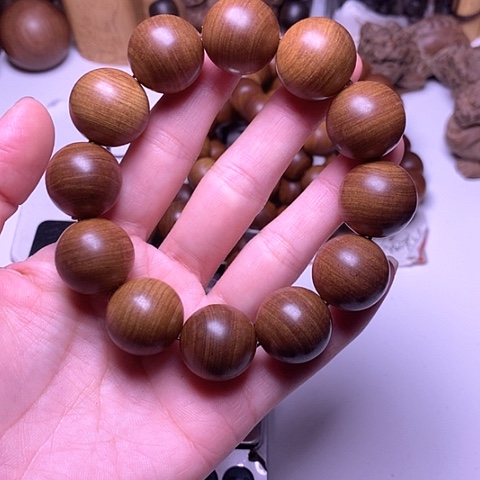 檀香木手串/手链檀香黑肉2.0/12横纹虎皮沉药香王