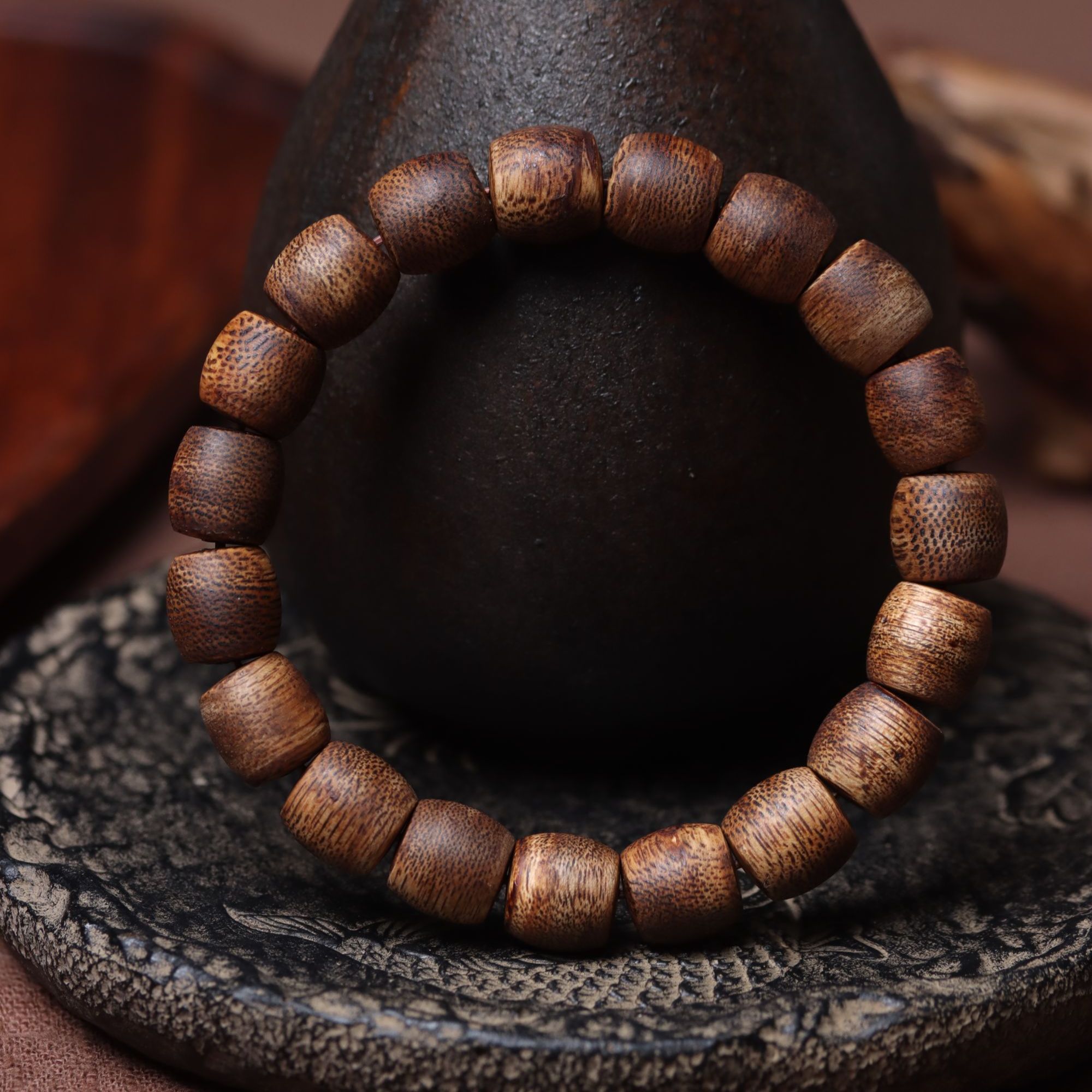 天然越南芽庄白奇楠沉香手串男女士高档文玩棋楠手链佛珠