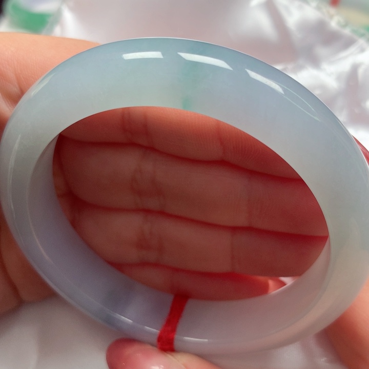 翡翠手镯未镶嵌冰胶莫奈花园61