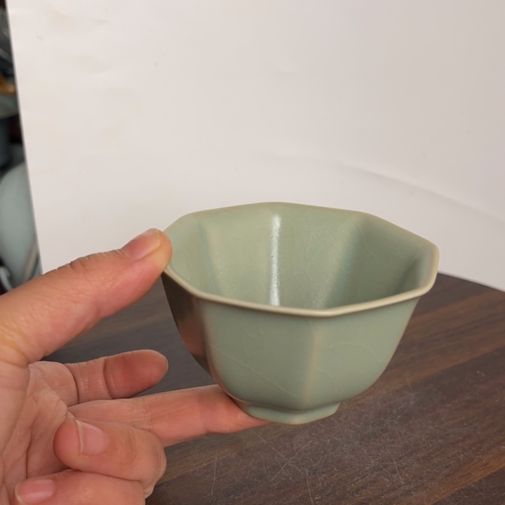 陶摆件仿古八方杯kkkkkjk
