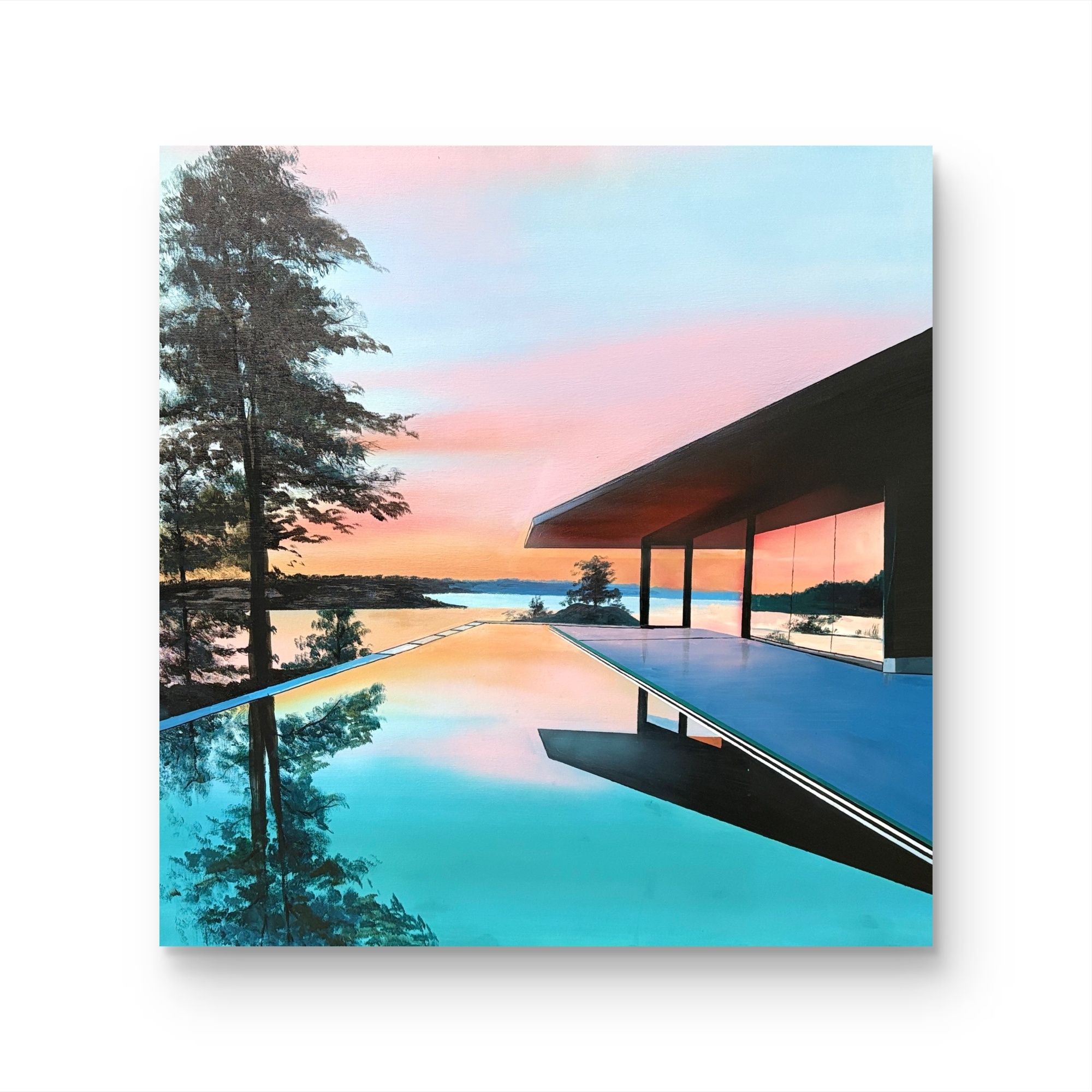 【松山别墅】孤品 “90*90” No.364 纯手绘挂画